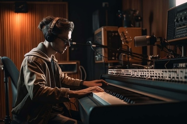 ai generated, musician, music studio, recording, music, piano, keyboard, studio, music studio, music studio, music studio, music studio, music, studio, studio