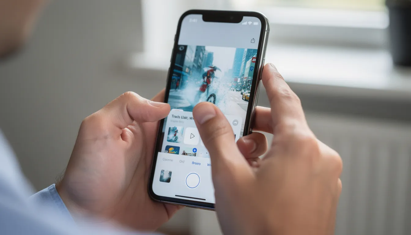 En person håller en mobiltelefon och tar en skärmdump av skärmen, som visar en spelapp med erbjudanden om "free spins utan omsättningskrav" och "bonusar utan insättningskrav". Bakgrunden är suddig, vilket framhäver mobilskärmen som fokuserar på olika casinobonusar.
