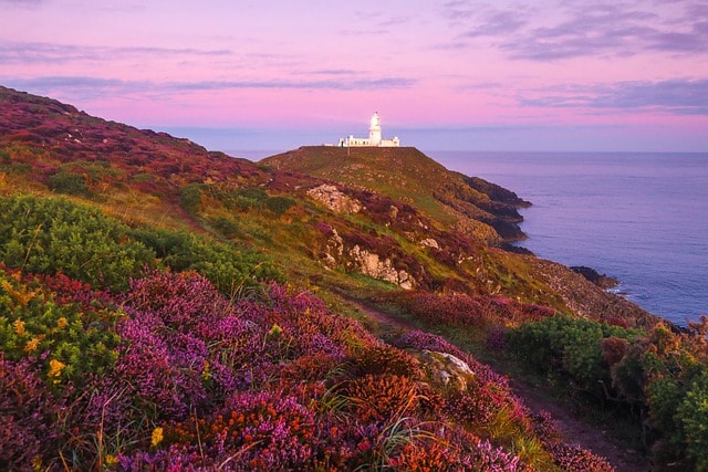 lighthouse, morning, ocean
