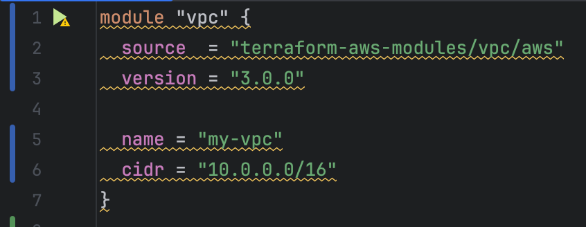 Example module "vpc"