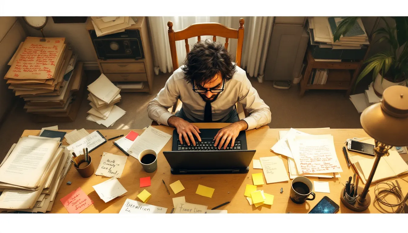 A visual representation of manuscript preparation for submission.