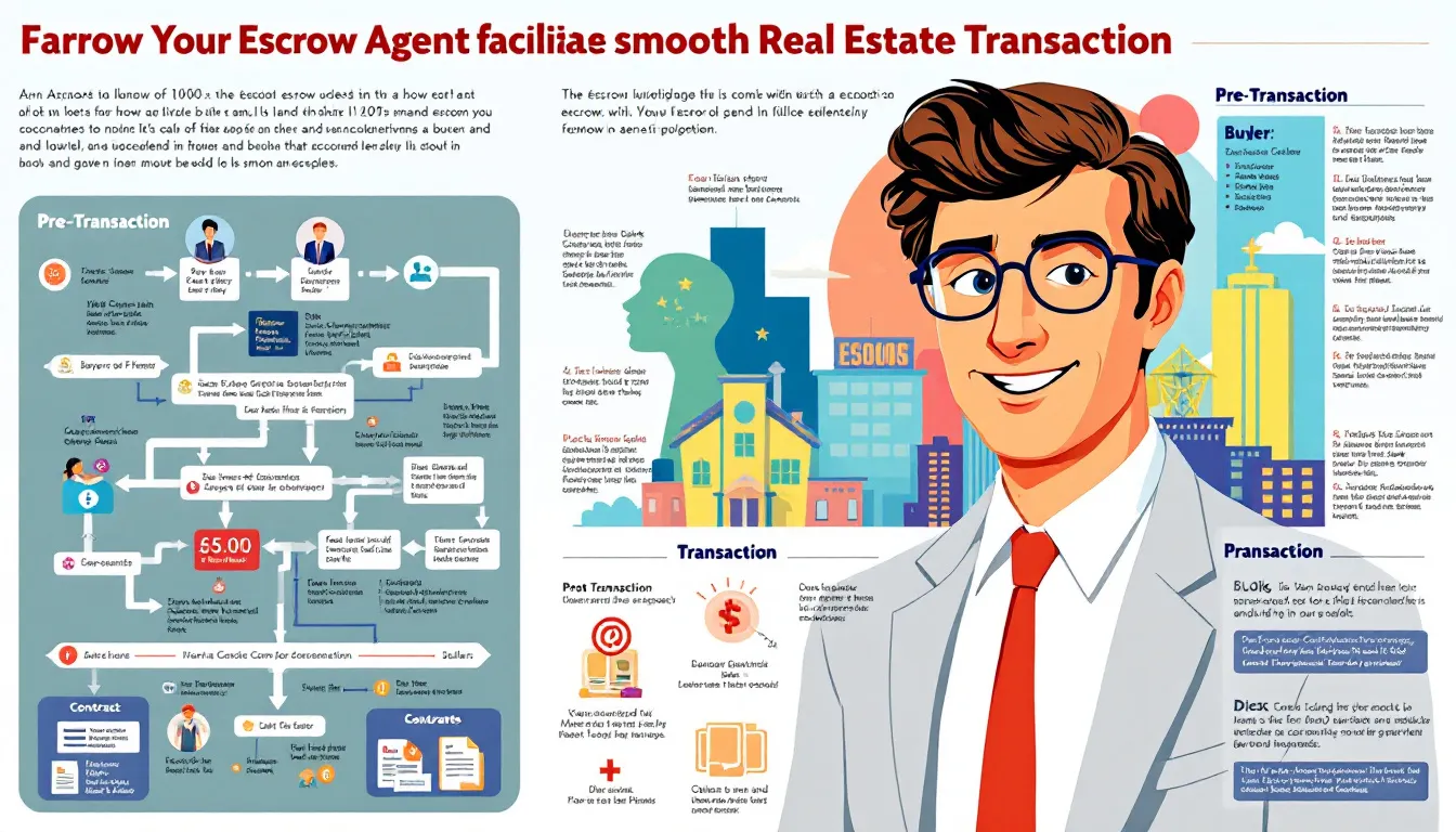 An escrow agent facilitating a smooth real estate transaction.