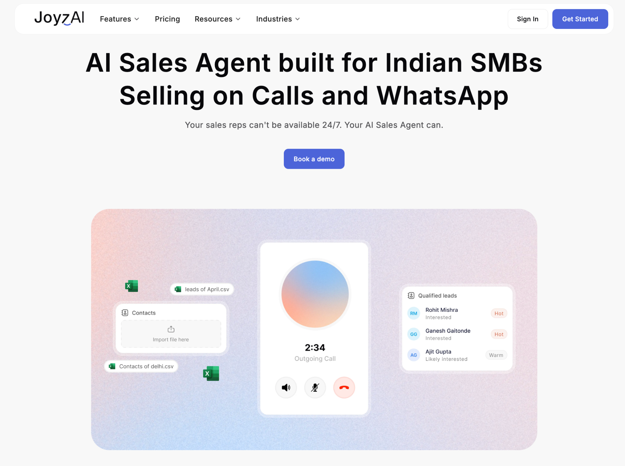 JoyzAI sales agent 