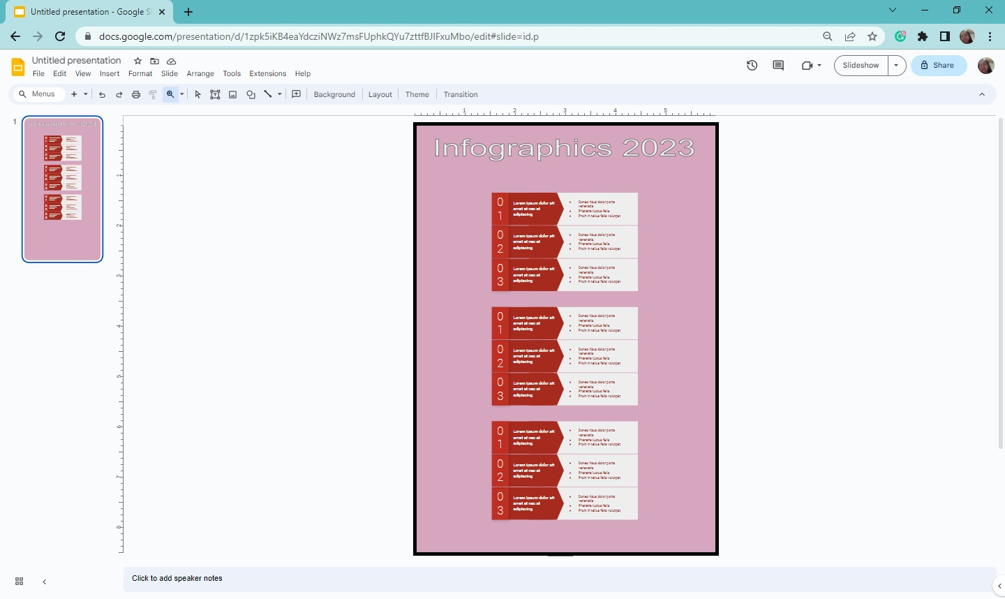 Open your existing Google Slides presentation