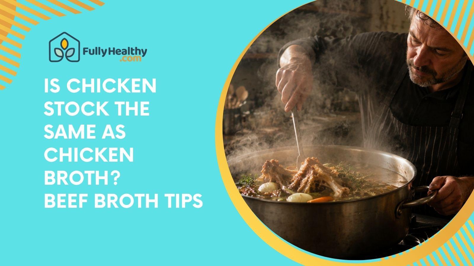 Is Chicken Stock the Same as Chicken Broth? Beef Broth Tips