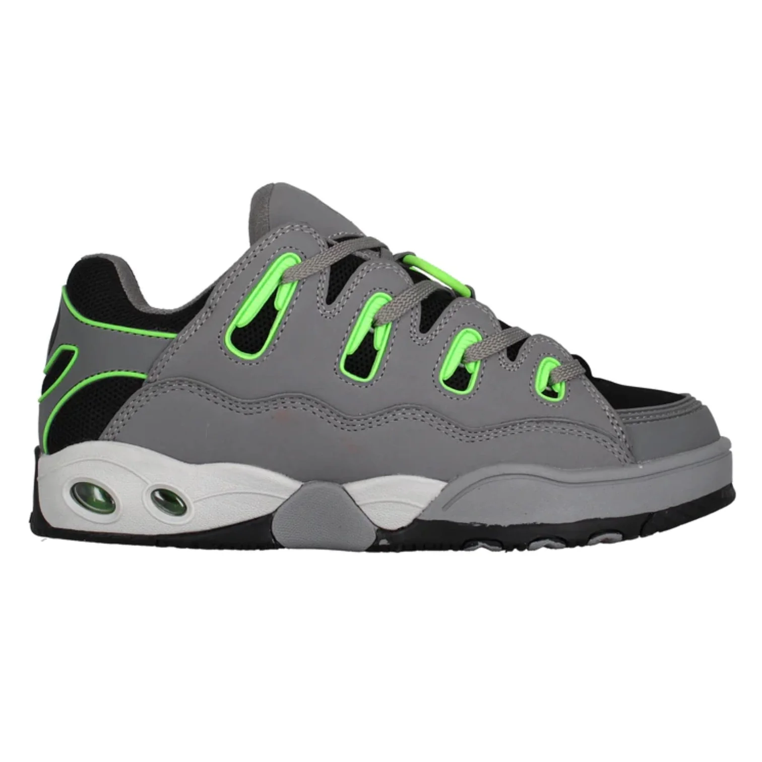 Osiris D3 Grey Lime Green Shoes