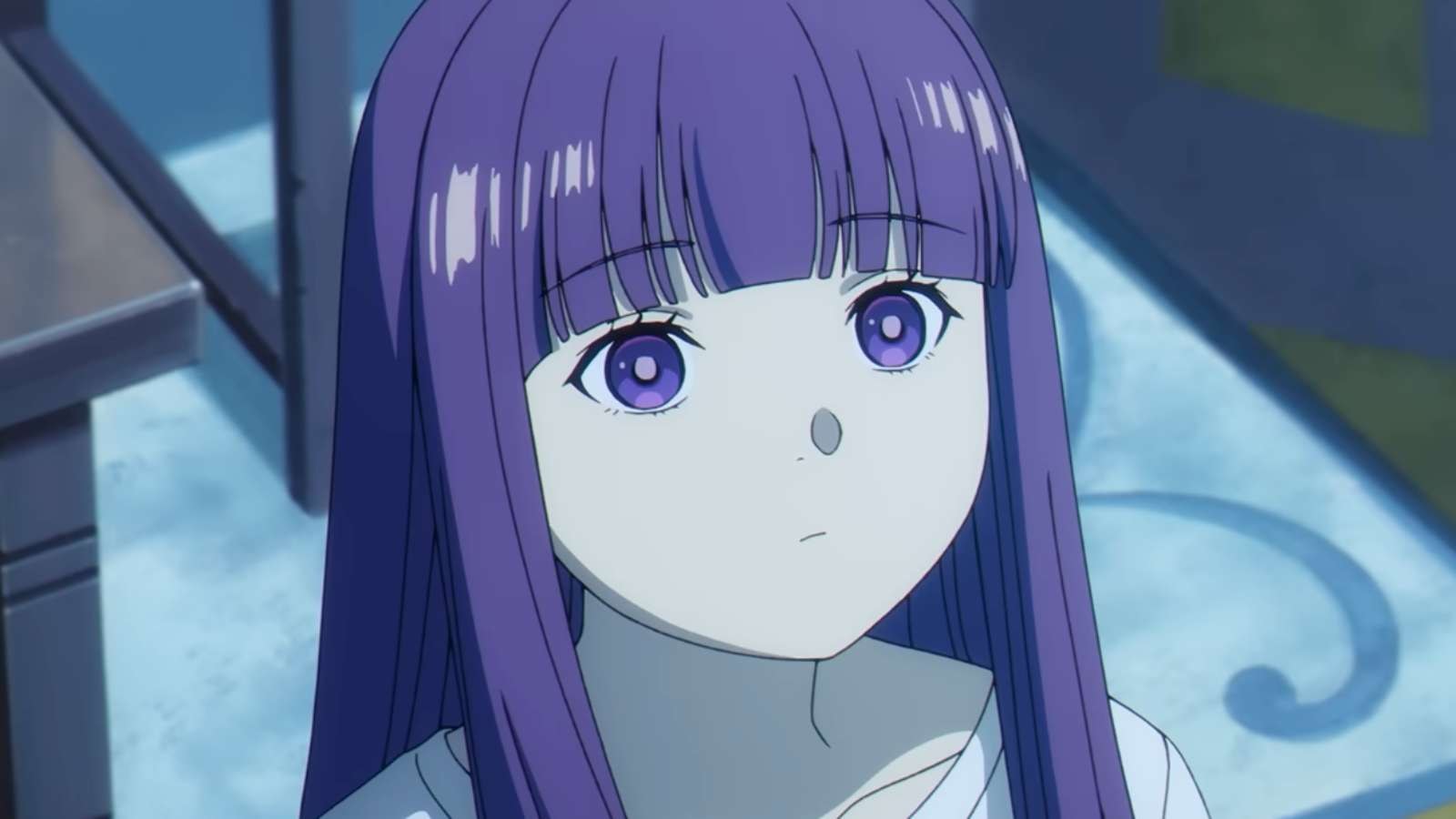 Fern from Frieren season 2 looking in the moonlight