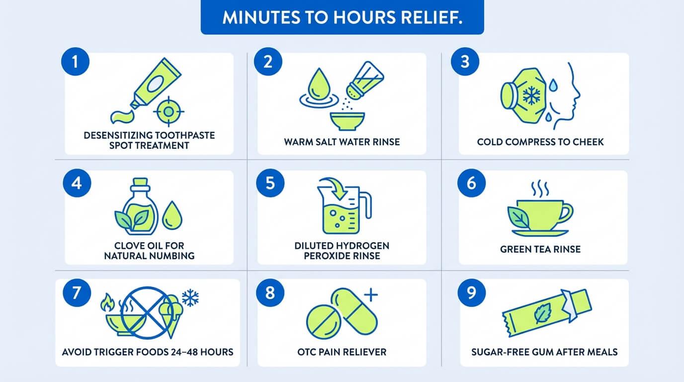 How to Stop Sensitive Teeth Pain Immediately at Home