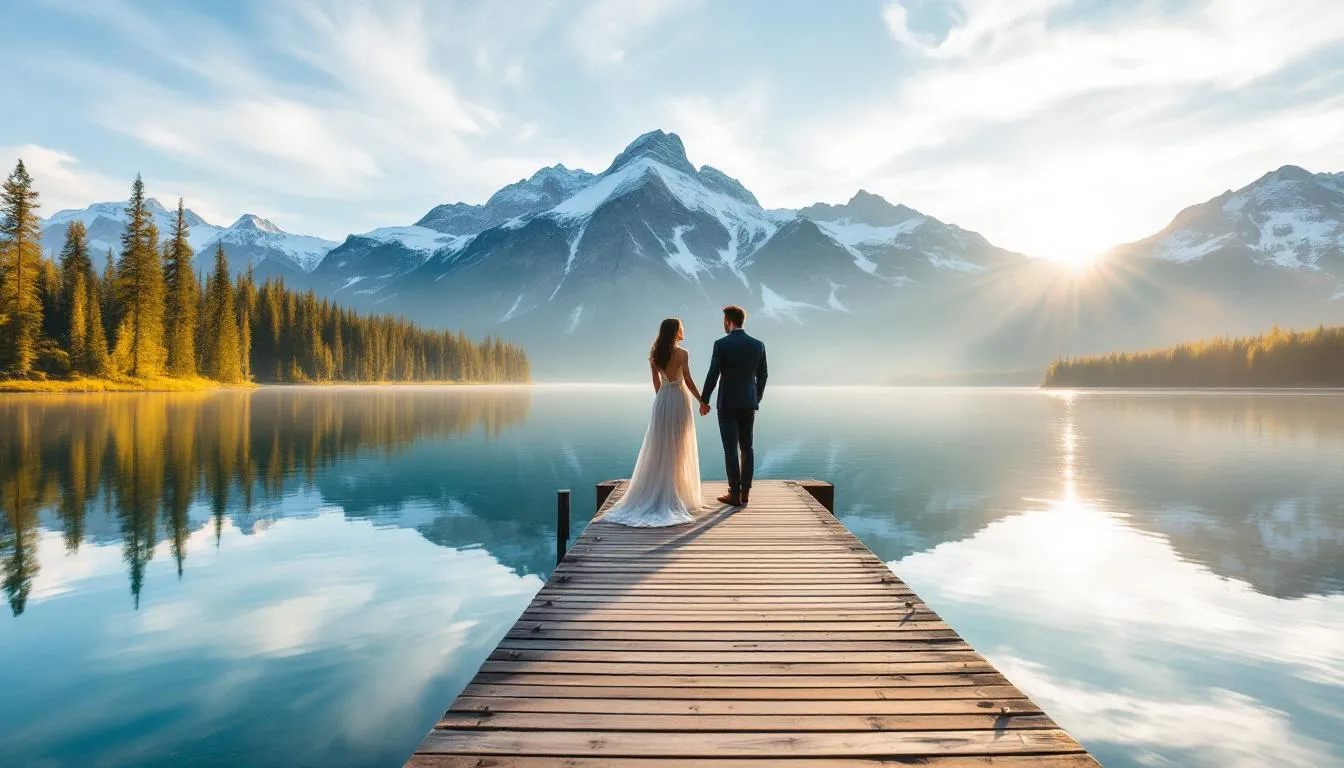 Top Colorado Engagement Photo Locations for Stunning Sessions 7 A serene lakeside view ideal for engagement photos in Colorado.