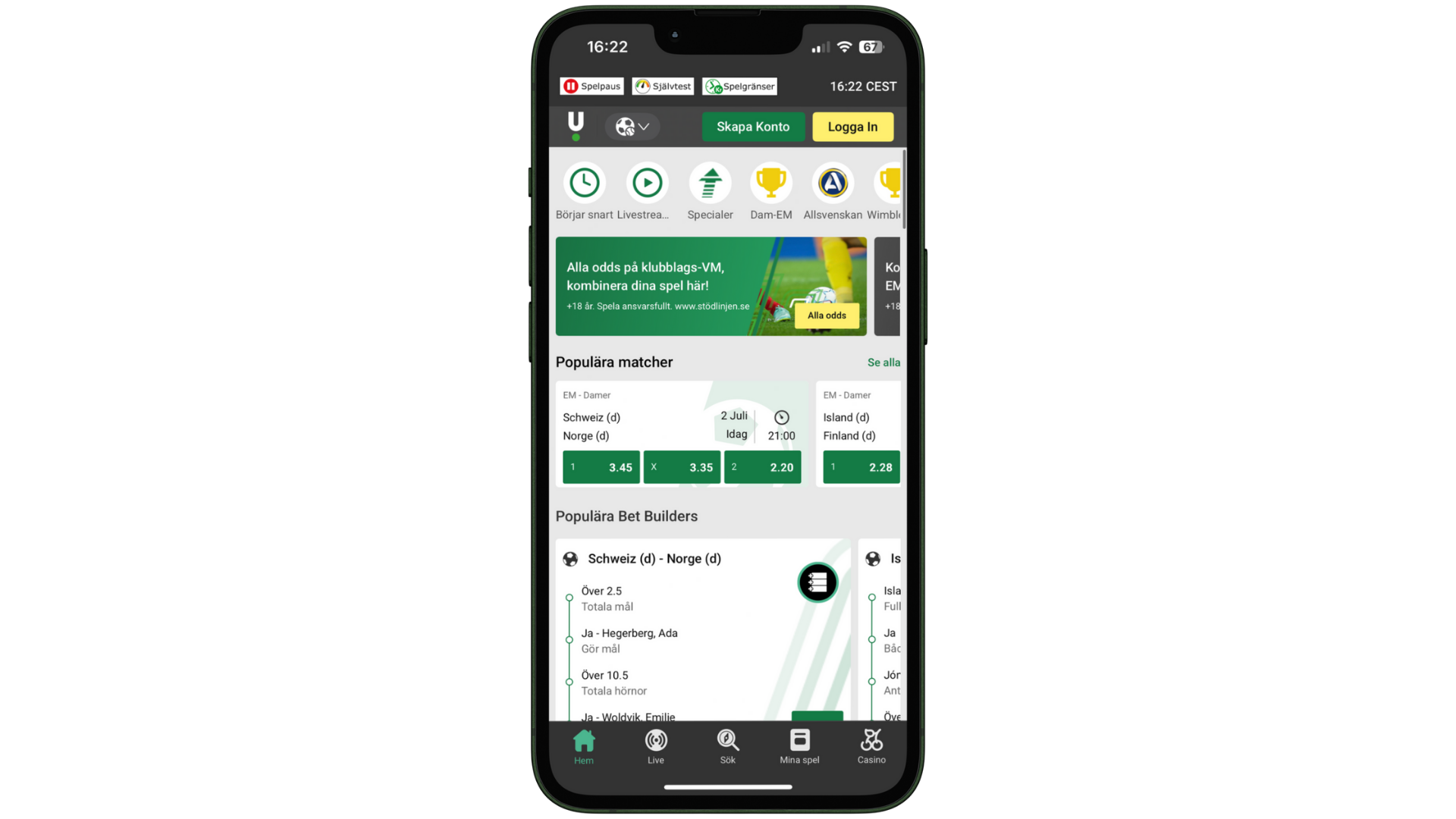 Unibet app