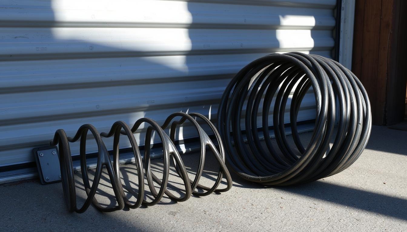 Broken garage door spring