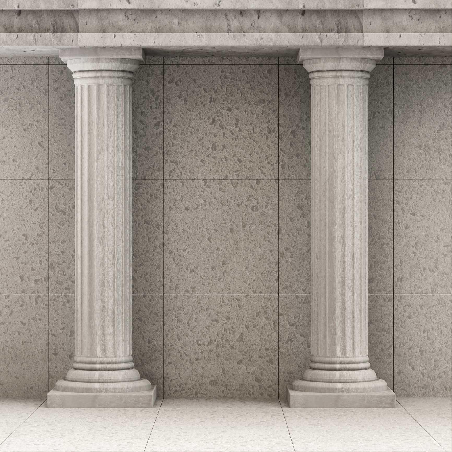 Strong leadership, in the form of granite pillars, is a key leadership quality.