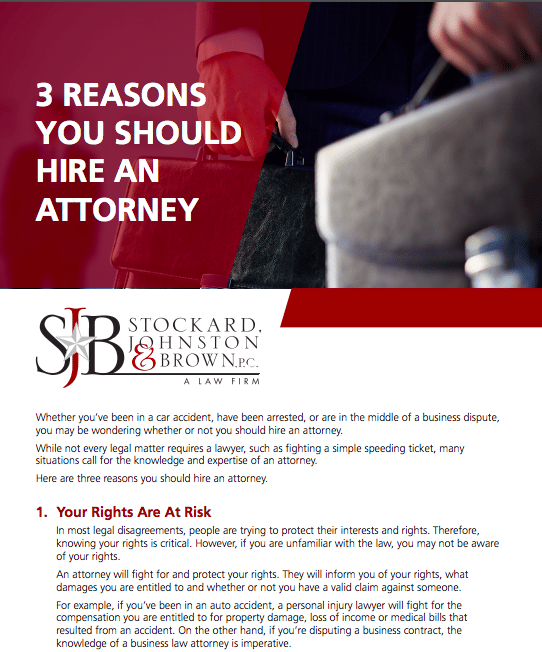 3 reasons you should hire an attorney