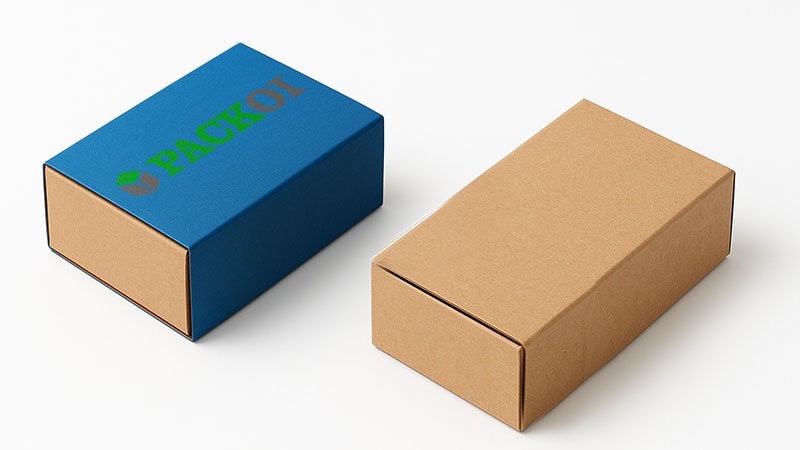 Cardboard box with and without a sleeve