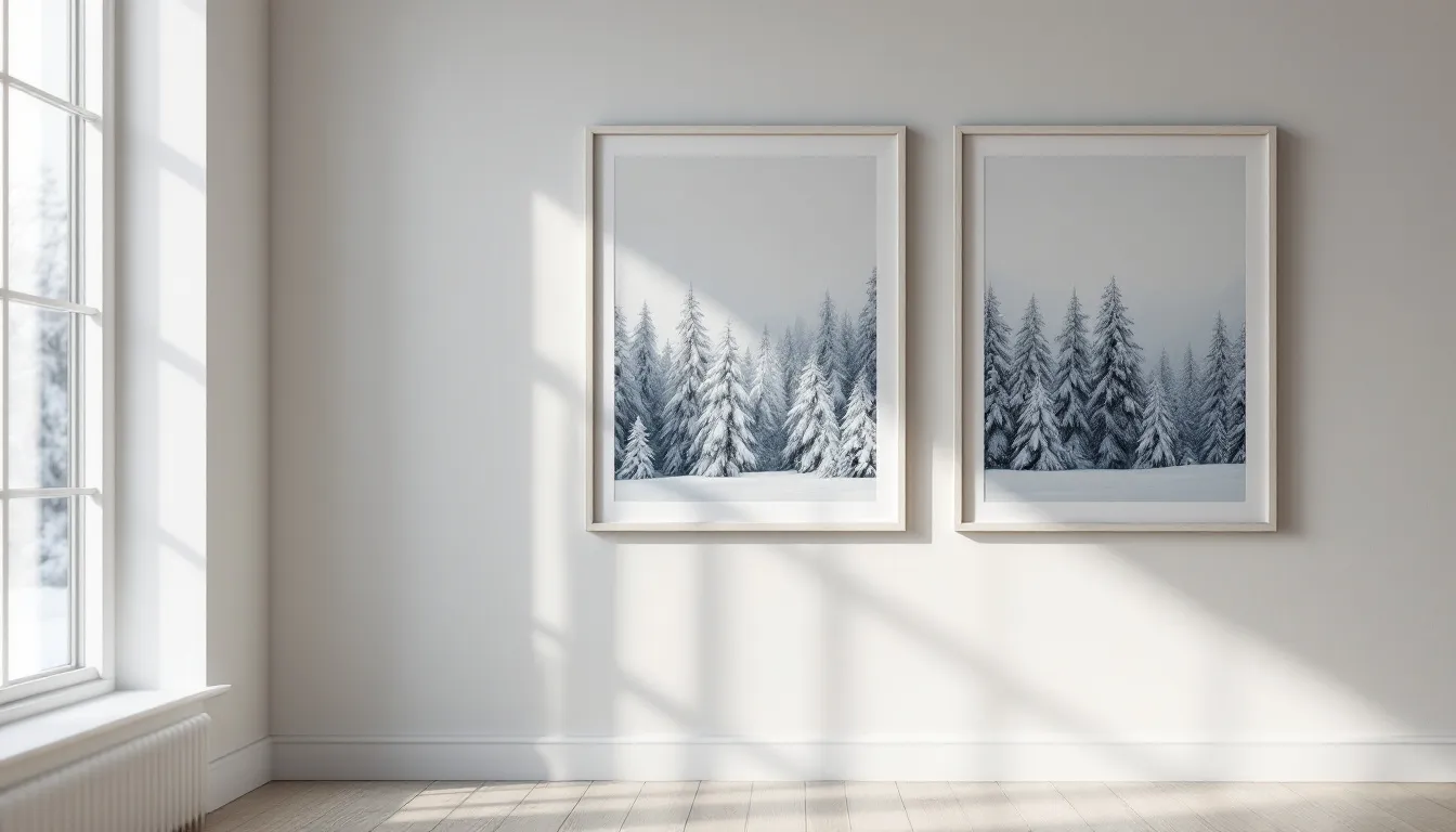 Glossy finish A4 photo prints displayed in a stylish frame.