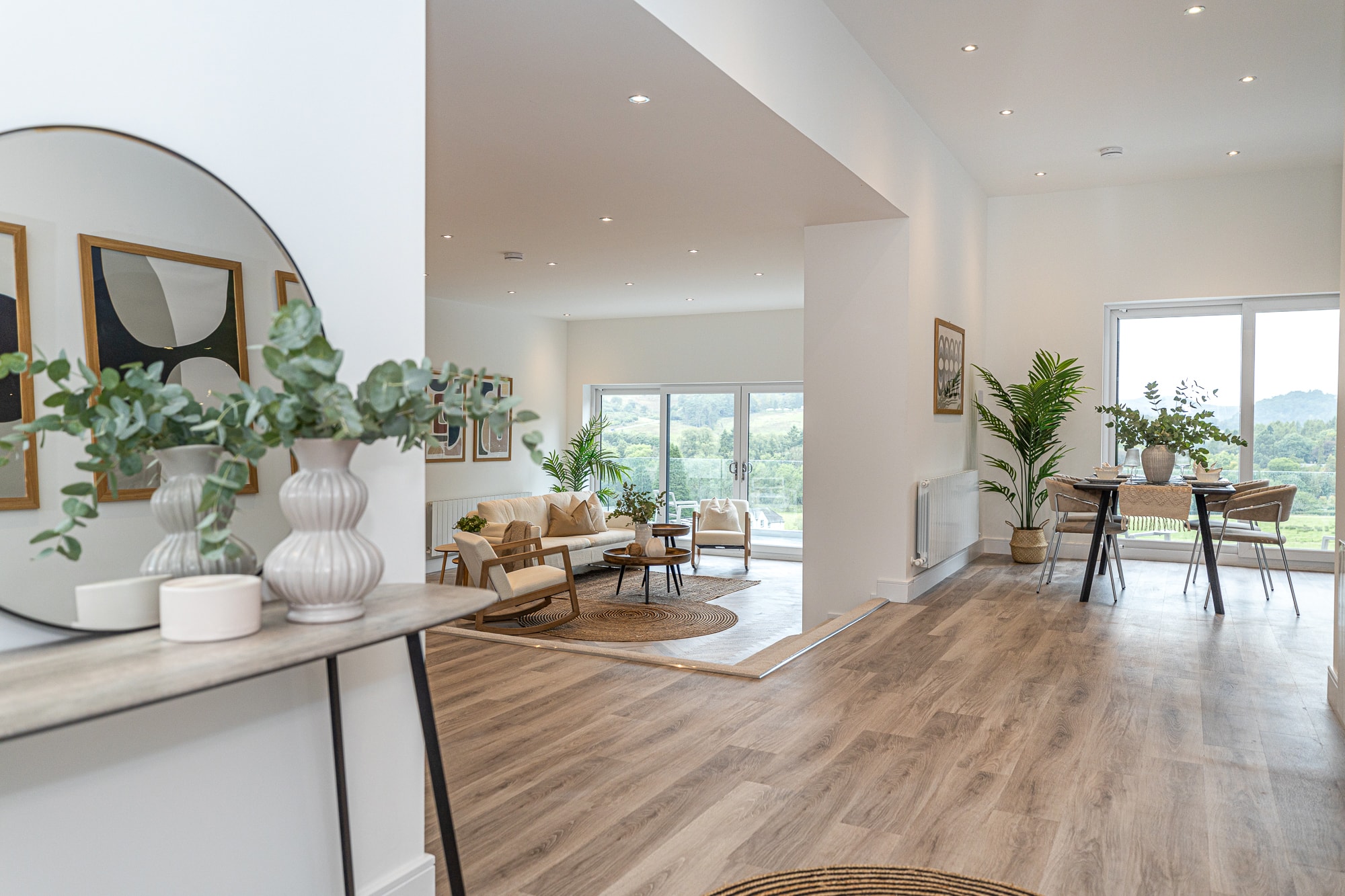 Campsie Dene Lane is a great example of how open plan living can improve lighting in your home 