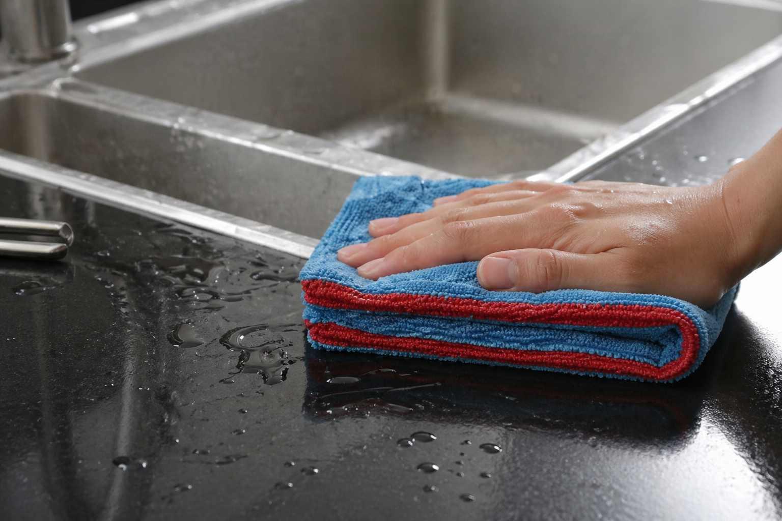 Fast-drying microfiber towel