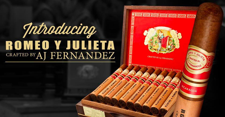A selection of AJ Fernandez Collaboration Non-Cuban Romeo y Julieta Cigars
