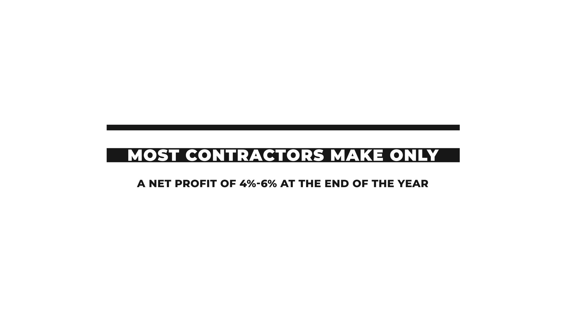 contemporary margin for contractors