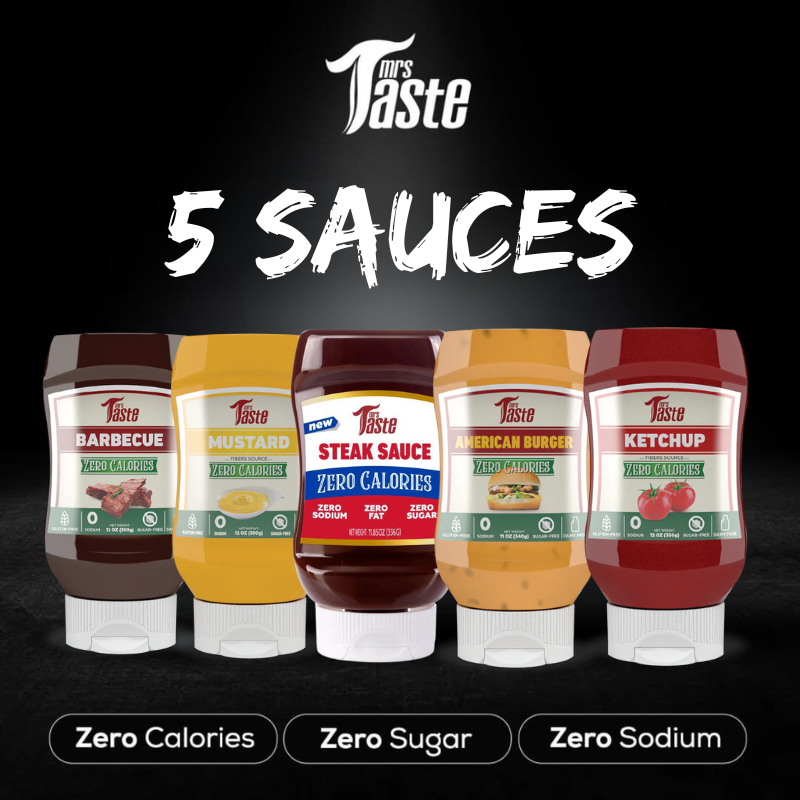 An image of Mrs. Taste's sodium-free sauces.