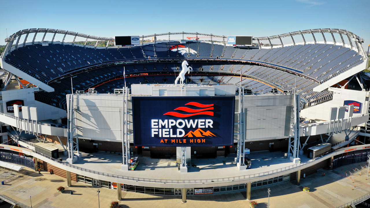 The Empower Field at Mile High stadium, home to the Denver Broncos
