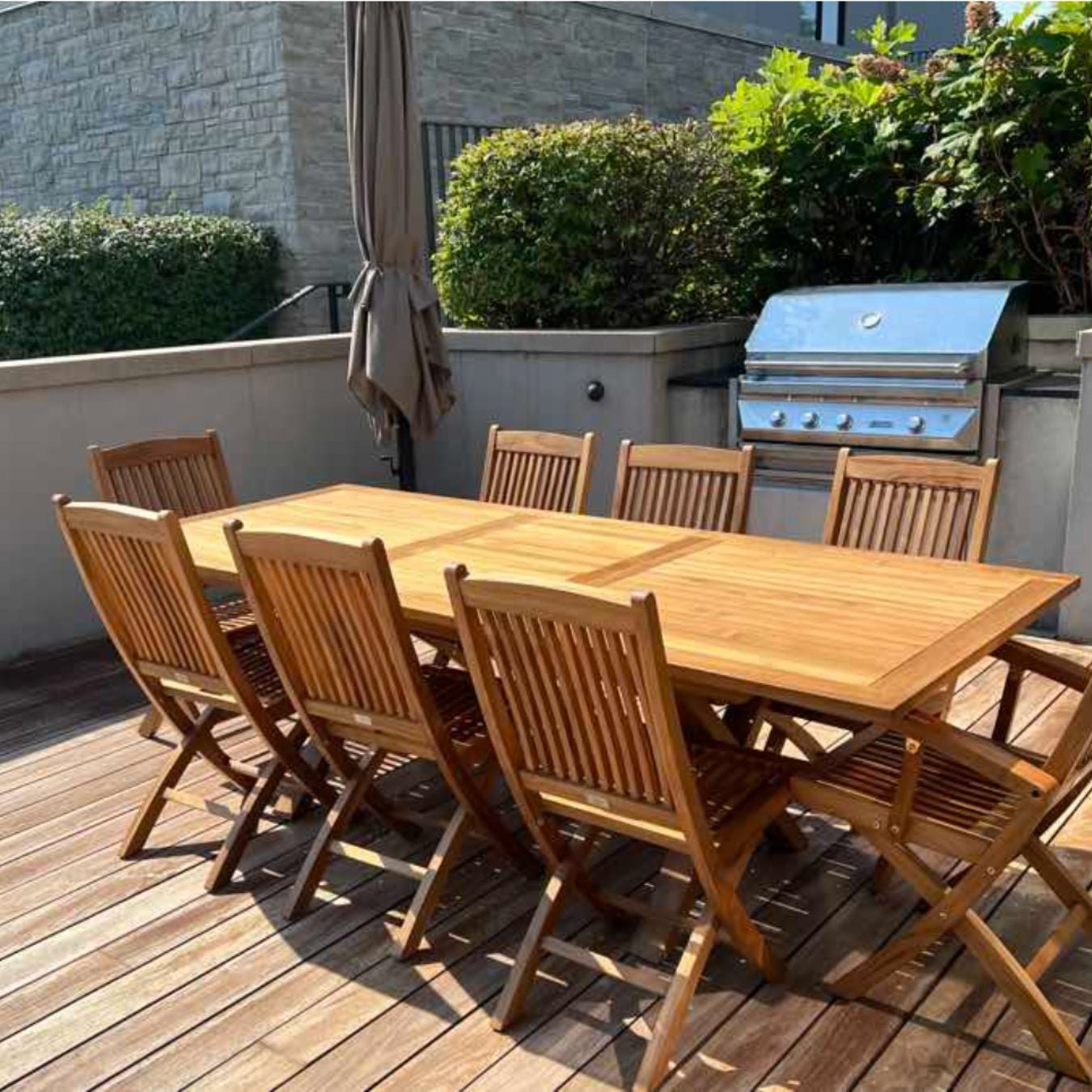 Extendable Teak Outdoor Dining Table