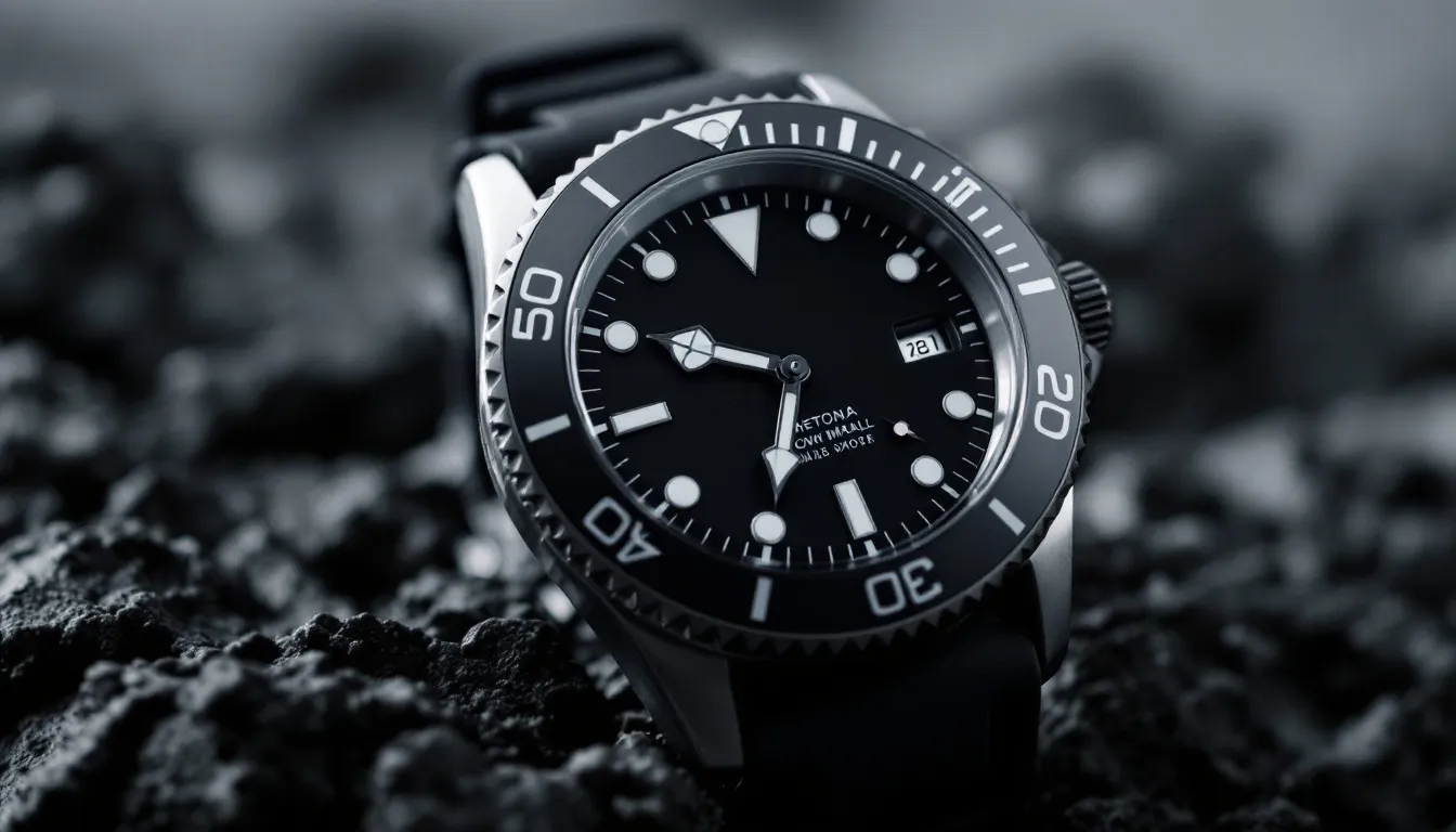 Key features of affordable dive watches including water resistance and rotating bezels.