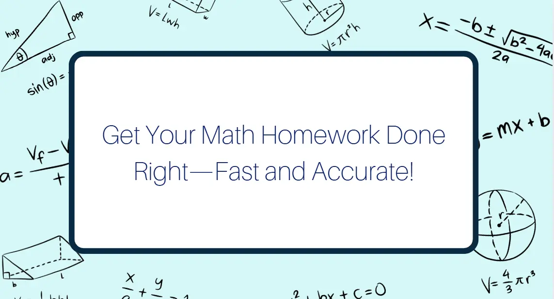 do my math homework