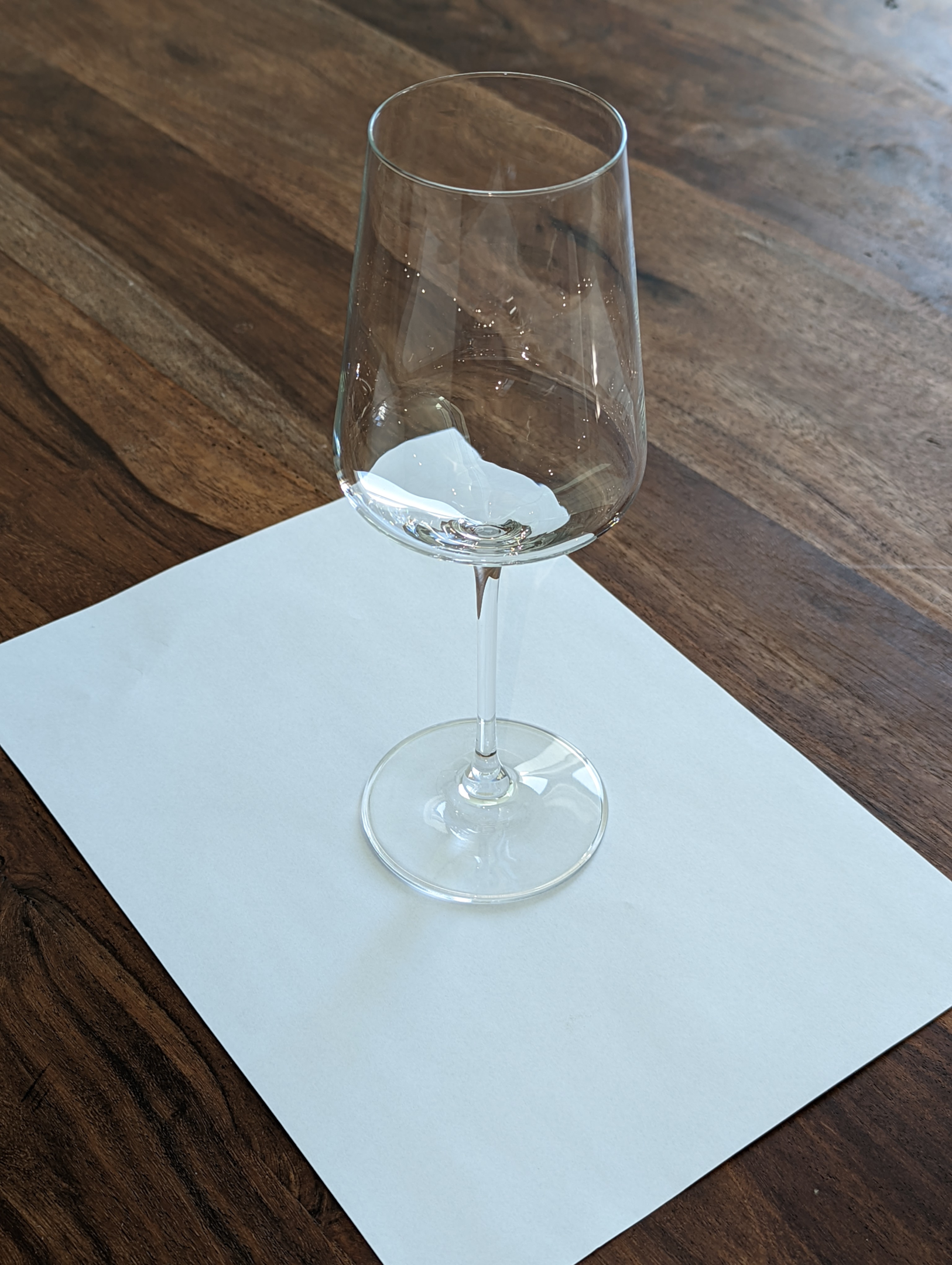 Photo of a wine glass