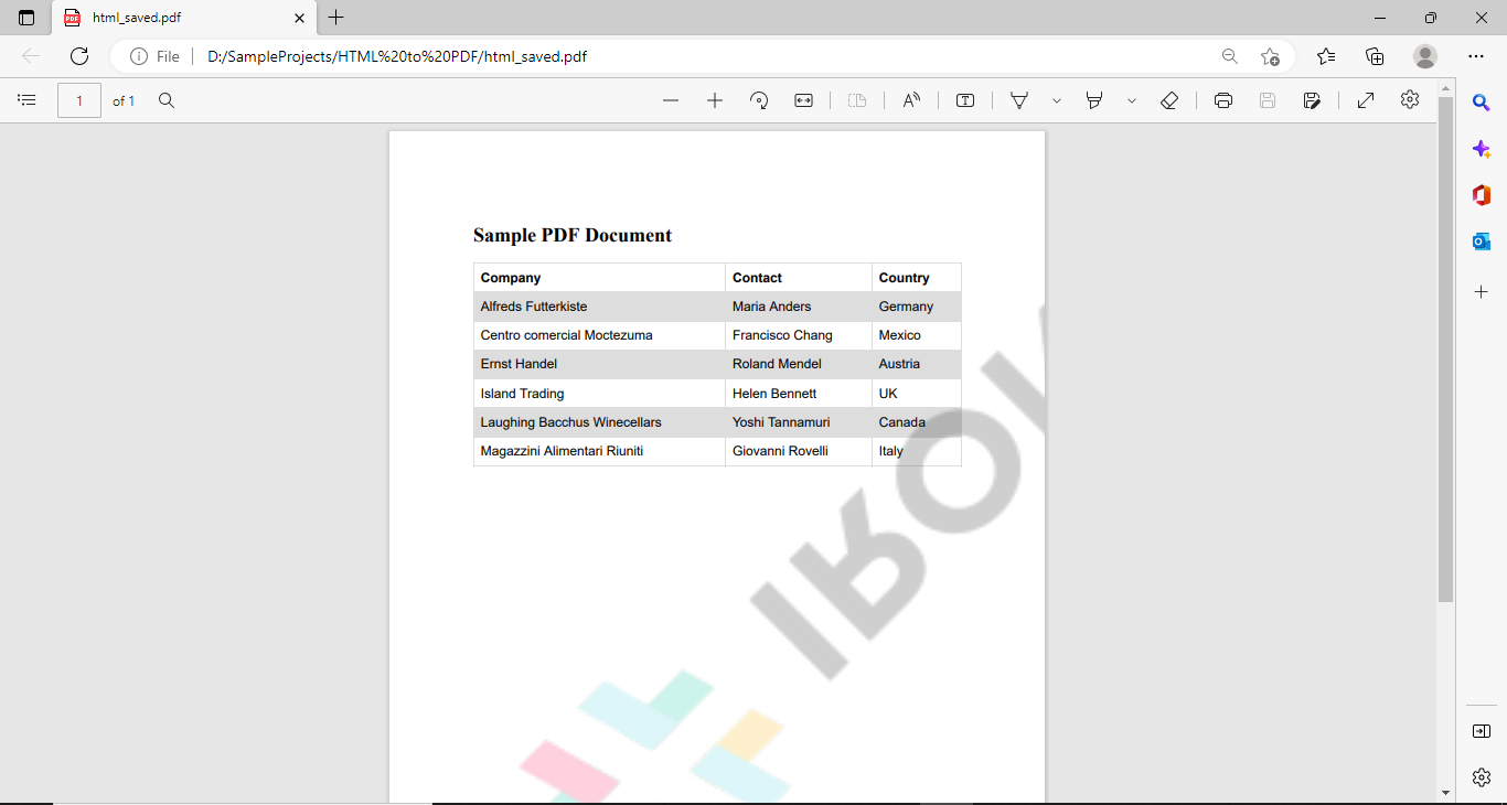 Final PDF document with styling