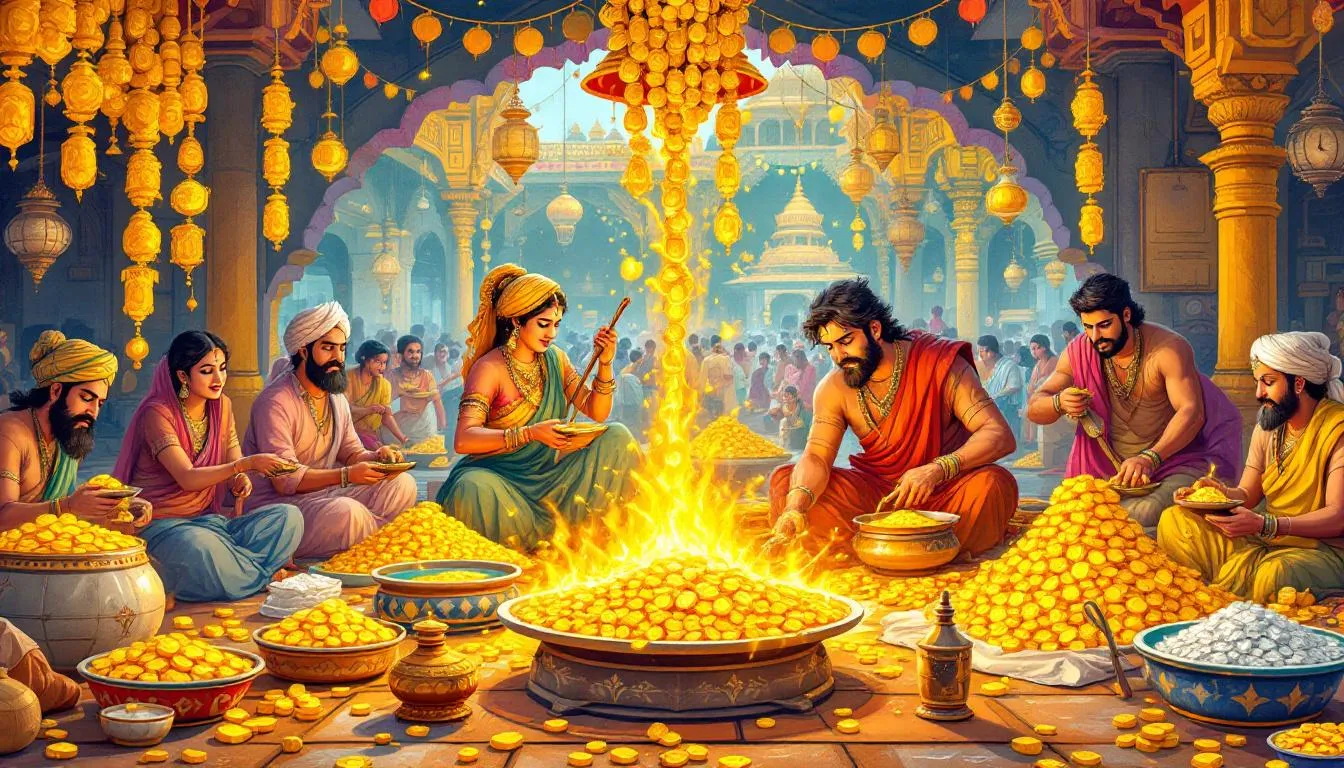 Different types of precious metals available for refining, including gold and silver.