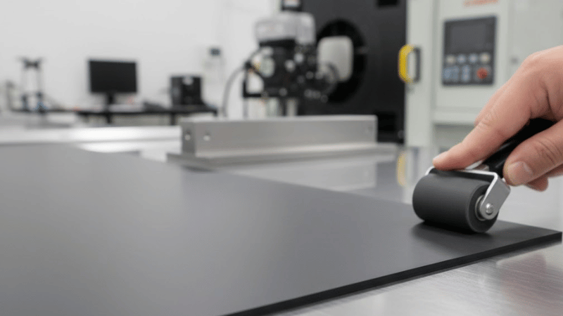 Ensure constant contact between the damping material and the surface it protects.