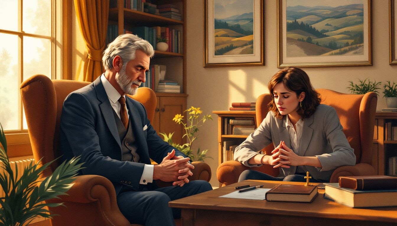 A certified financial transitionist discussing strategies with a client.
