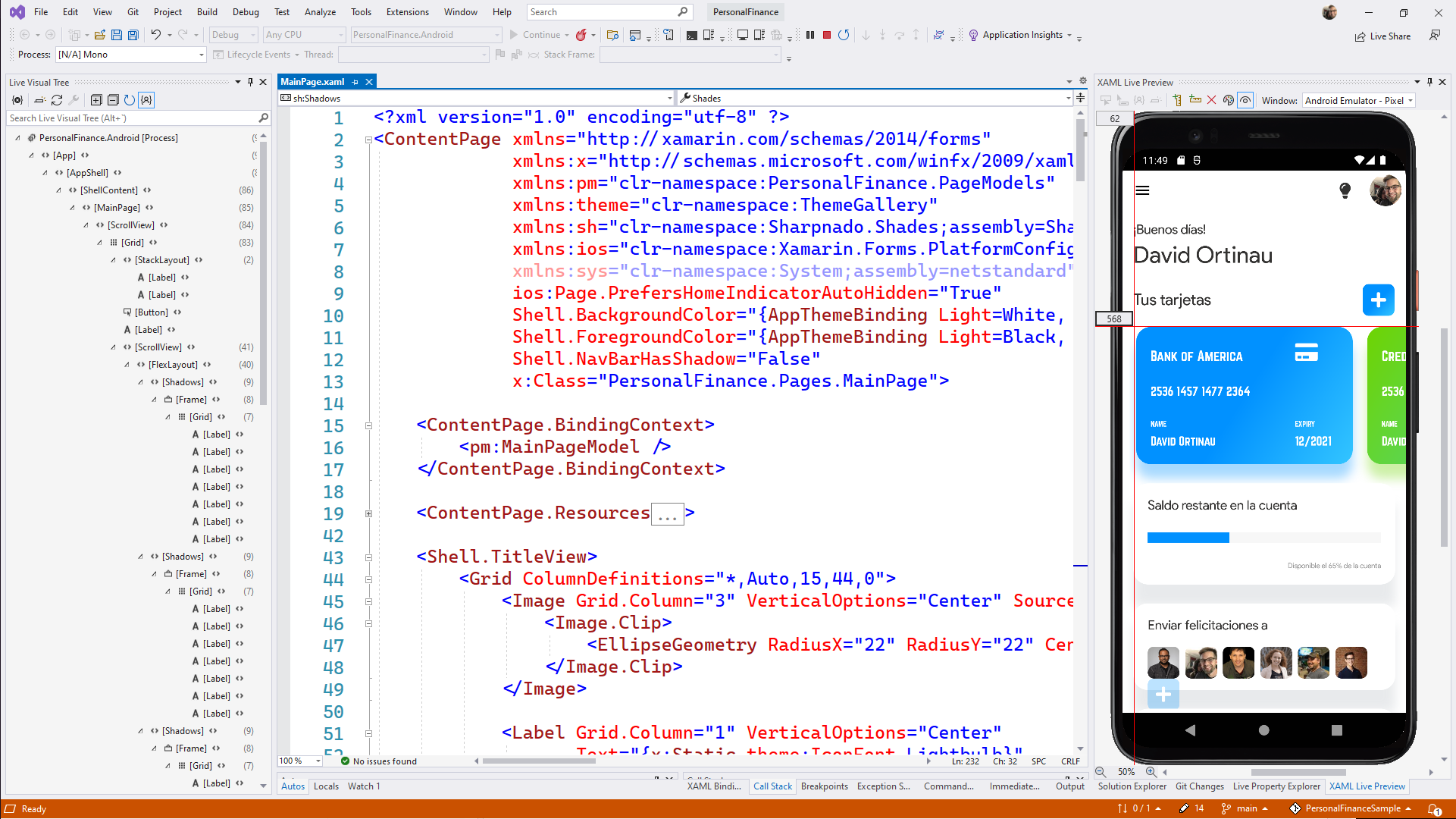 Xamarin Interface