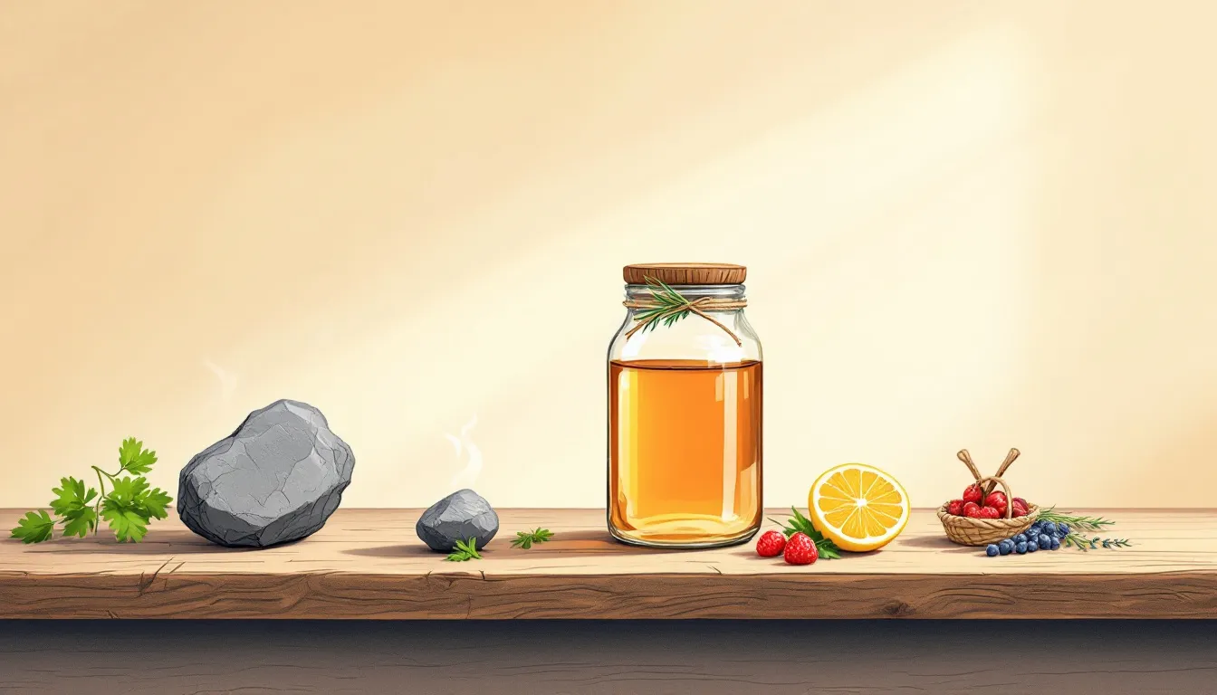 7 Home Remedies for Kidney Stones: Effective & Natural Solutions 4 An artistic representation of apple cider vinegar, highlighting its use in home remedies for kidney stones.