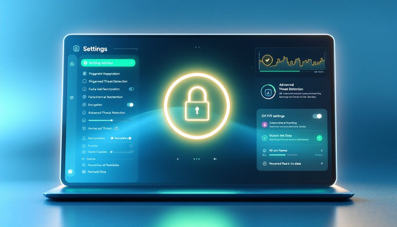 Définir les paramètres de sécurité sur la tablette.