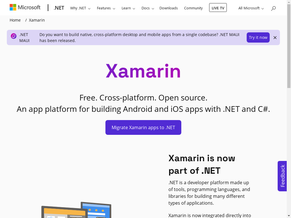 mobile app development frameworks – Xamarin