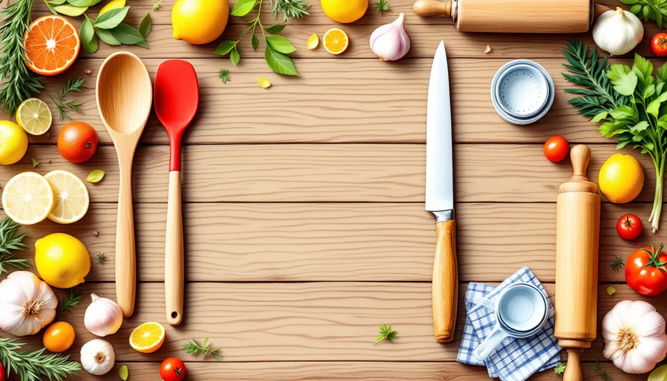 Essential kitchen tools for home cooks, including various utensils and gadgets.