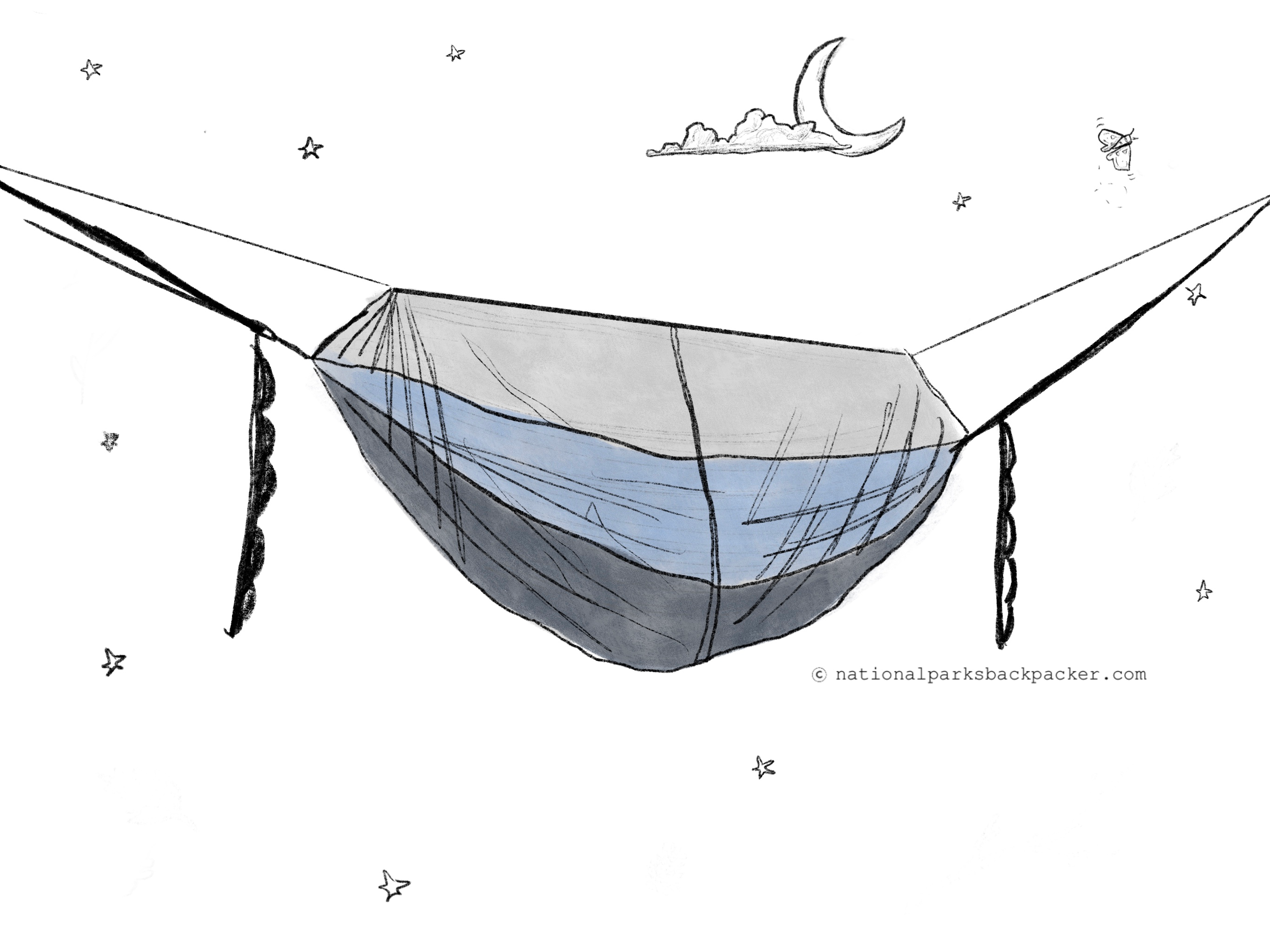 bug net for a camping hammock