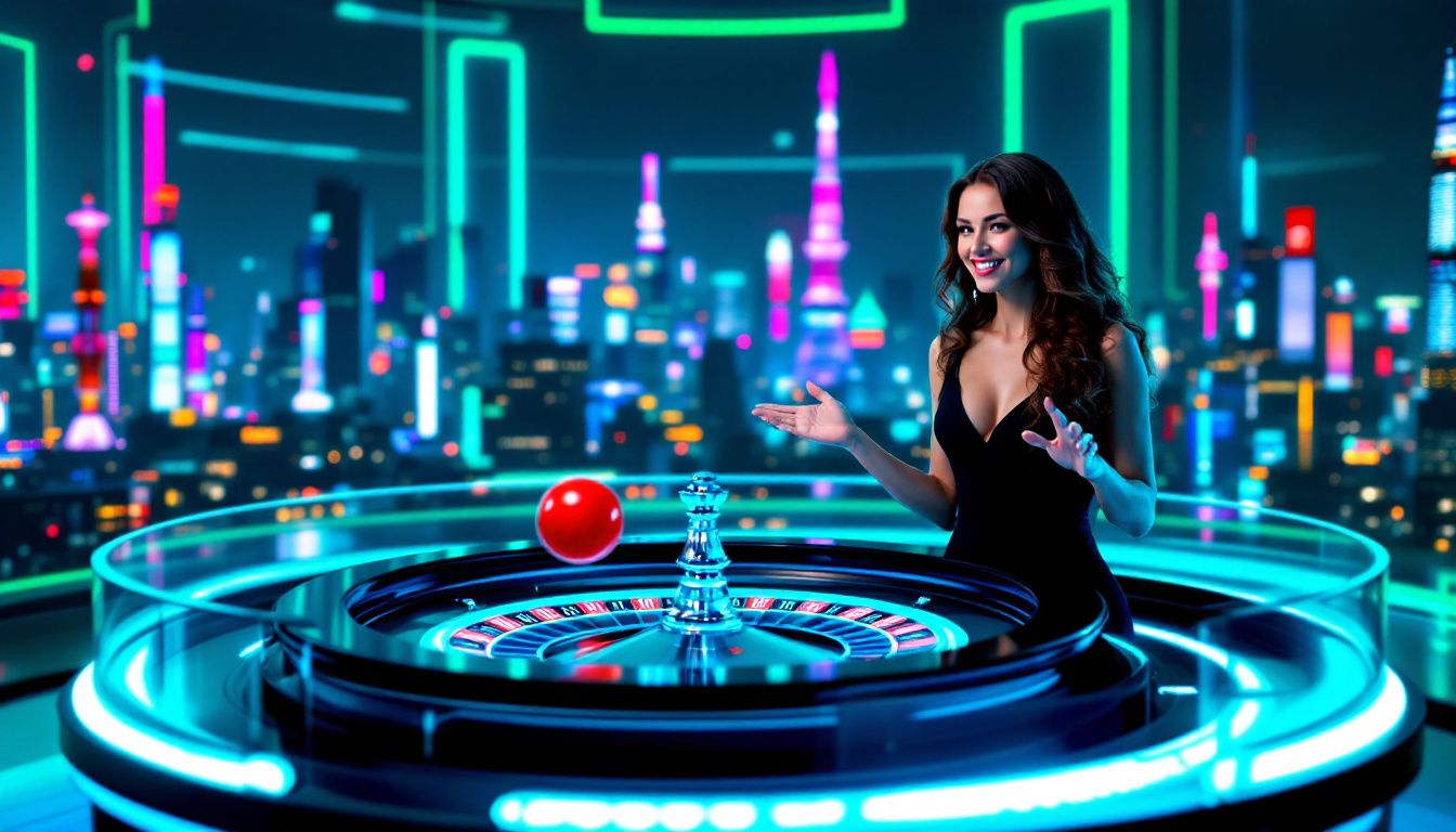 Live dealer games in action at an online casino.