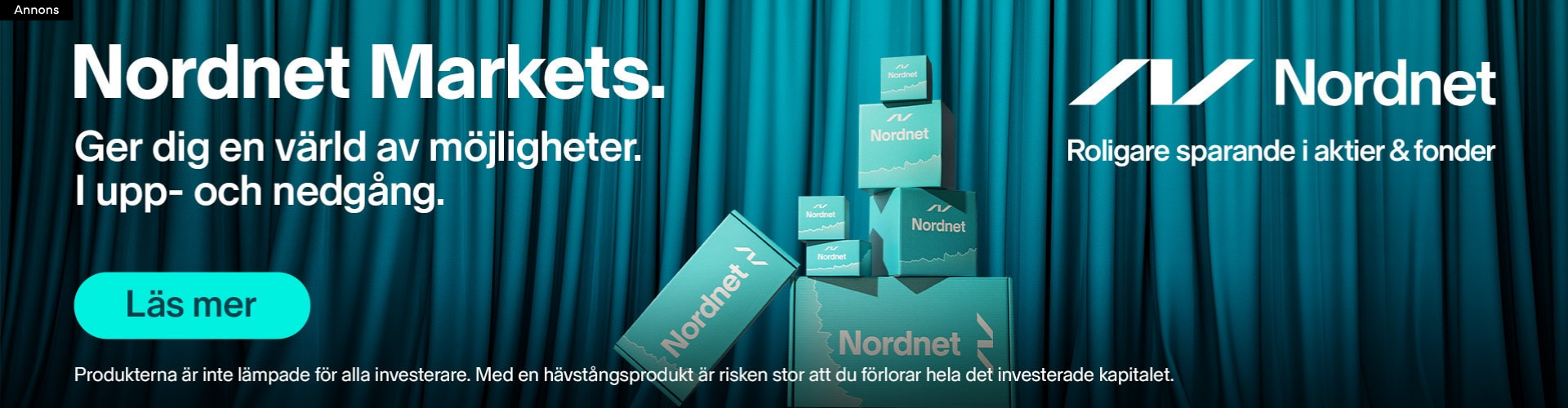 Nordnet Markets banner