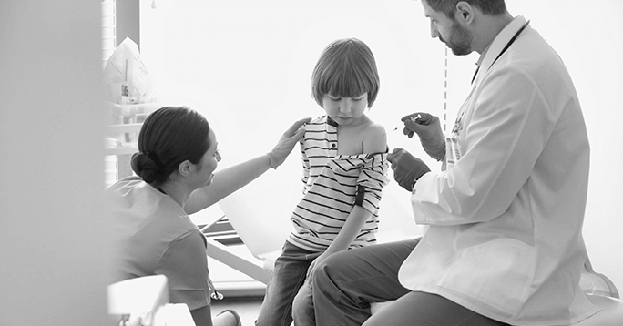 Example of pediatric vaccination