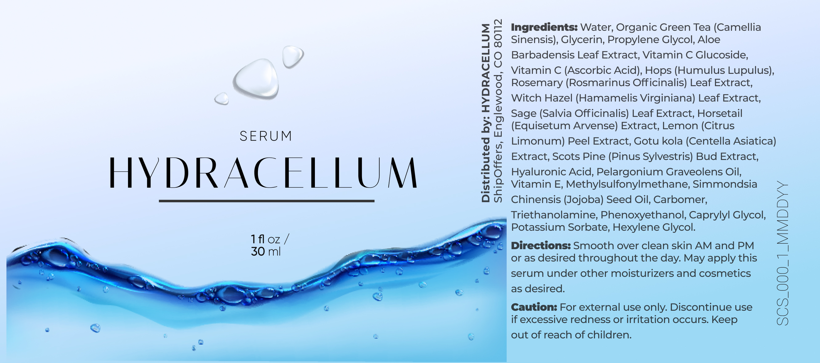 Ingredients in Hydracellum.