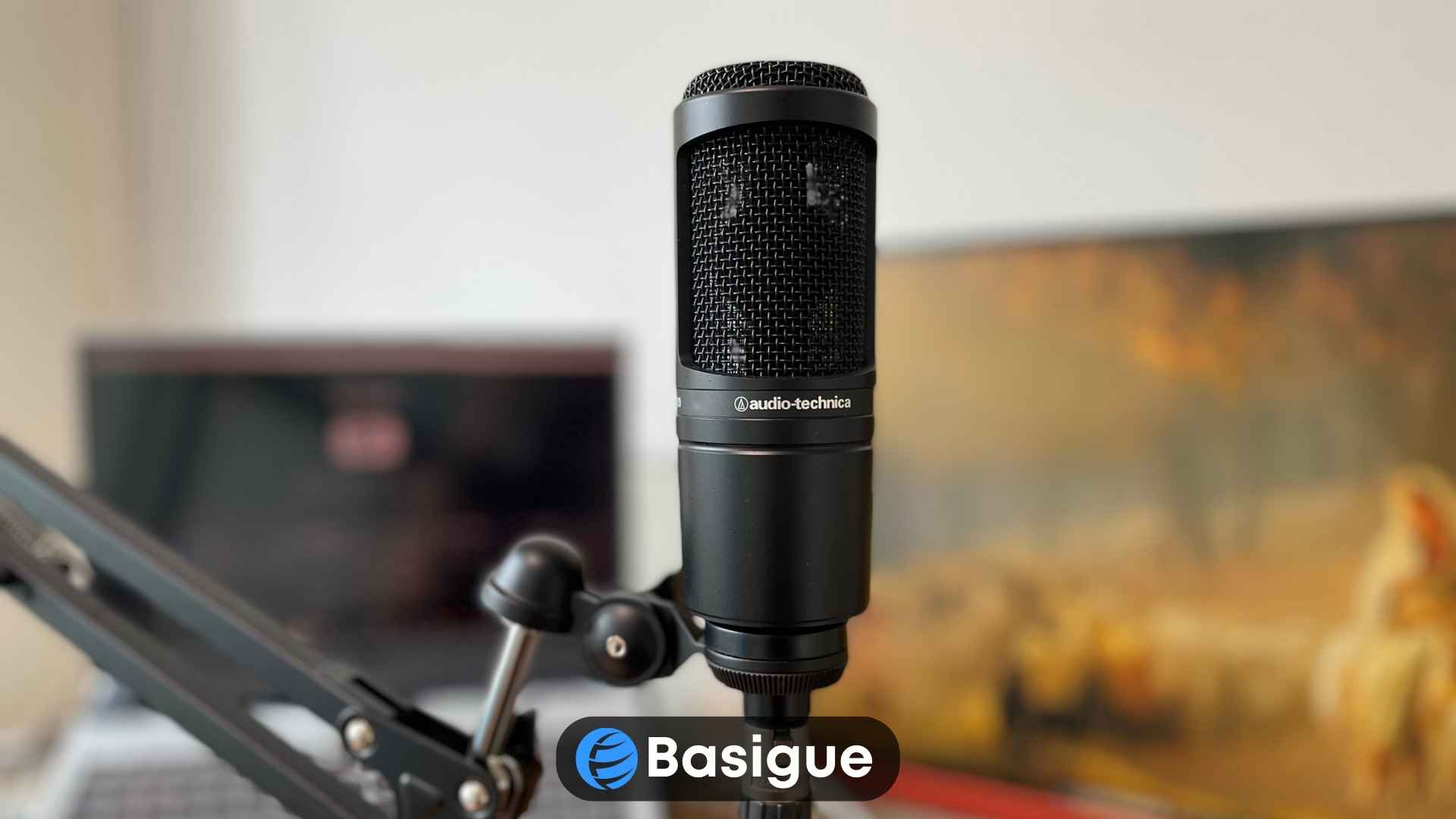 Audio Techica AT2020 condenser microphone
