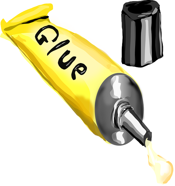 glue, tube, open