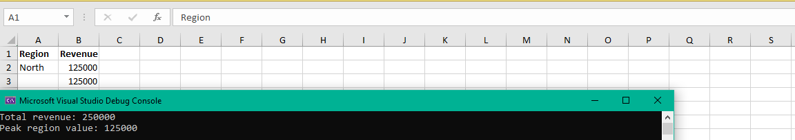 Excel file read with IronXL