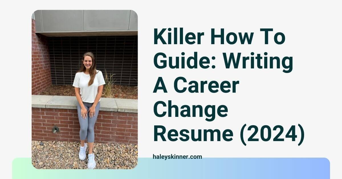 Career Change Resume Guidance with resume objective explanation.