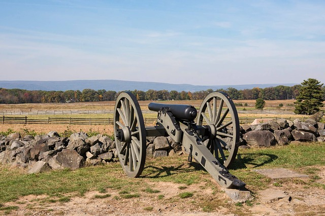 gettysburg, park, canon