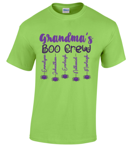 Cute Halloween Family Boo Crew Spiders