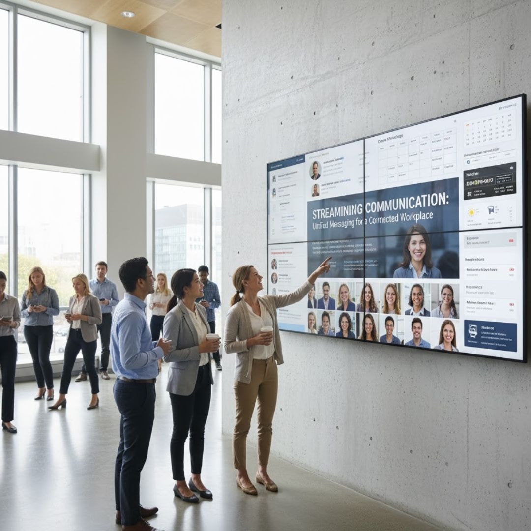 How Does Digital Signage Enhance Business Growth? 13 streamlining communication and boosting internal productivity